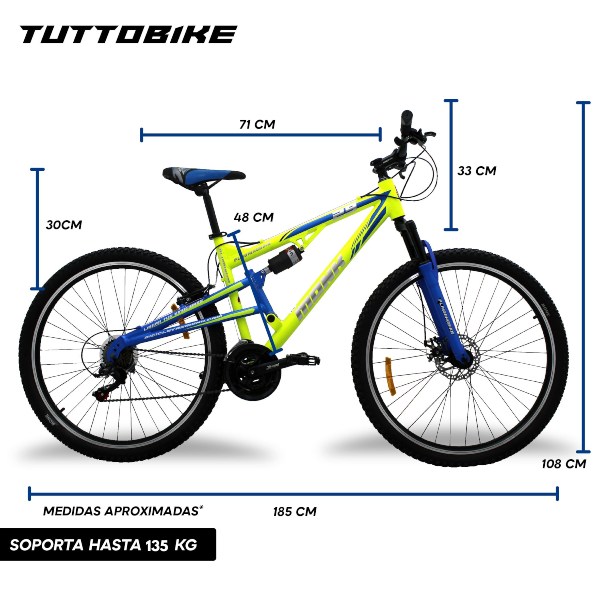 Bicicleta Montaña Rodada 29 21 Velocidades Monk FlashingBike