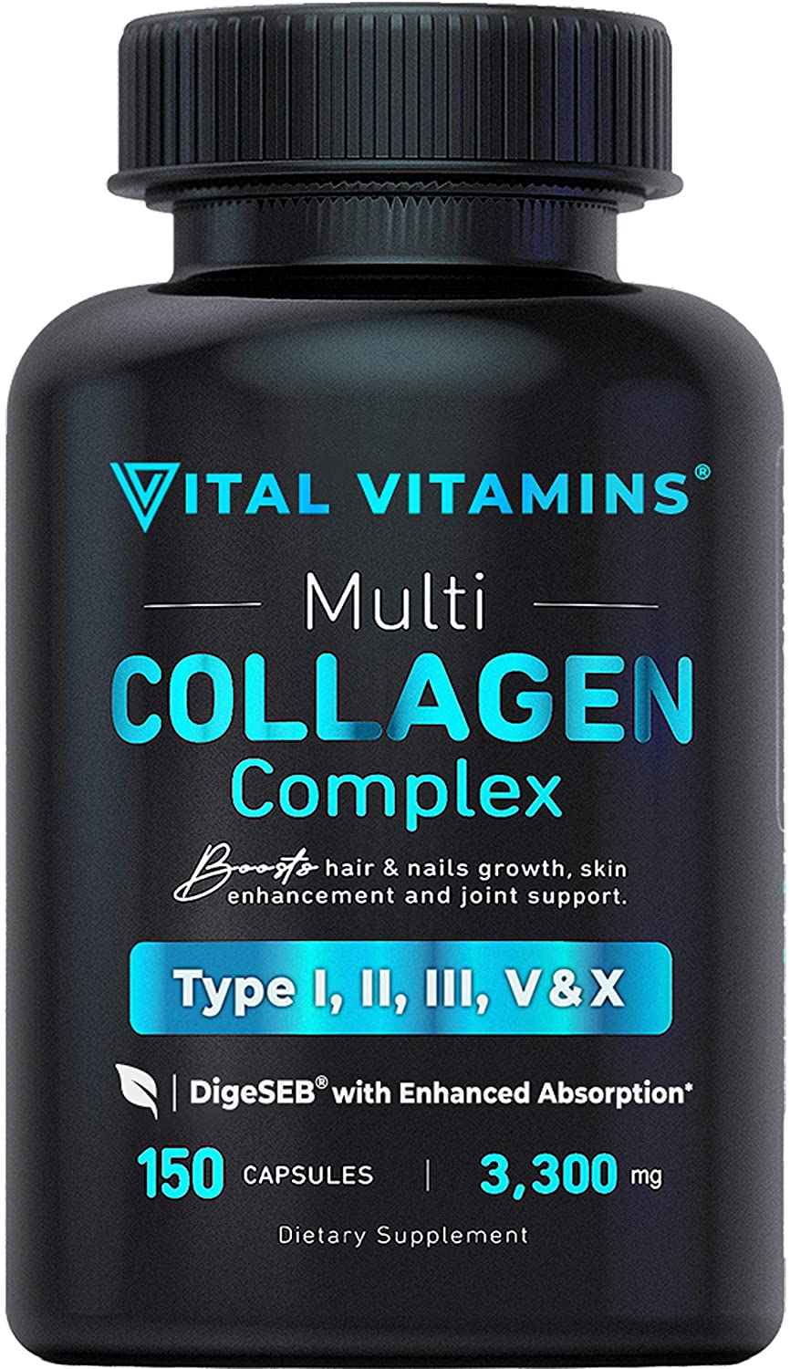 Vital Vitamins Complejo de colágeno múltiple