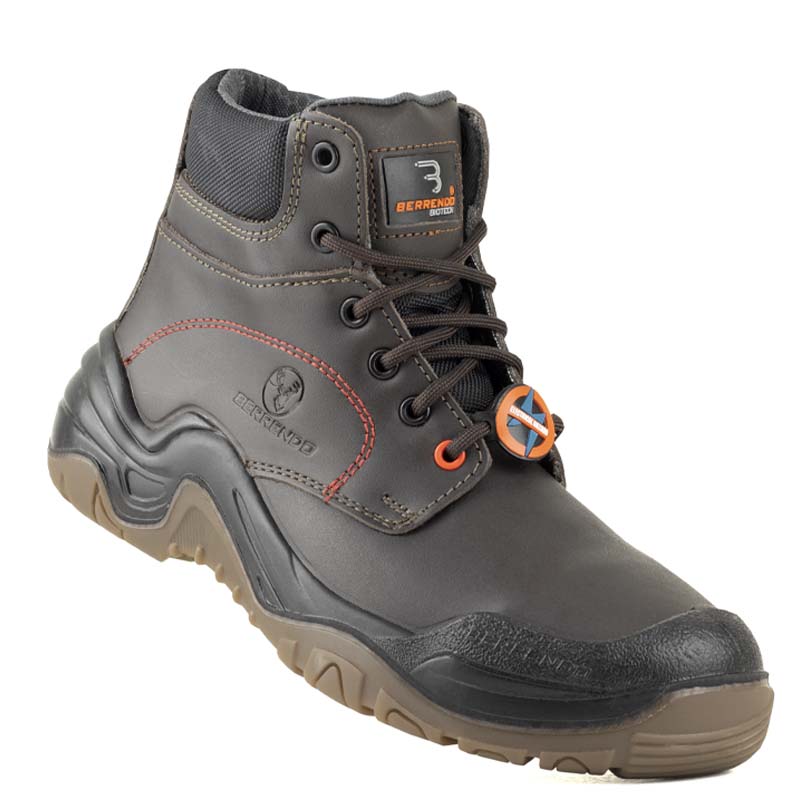 BOTAS BERRENDO DE TRABAJO CON CASQUILLO DIELECTRICO 3017 CAFÉ.