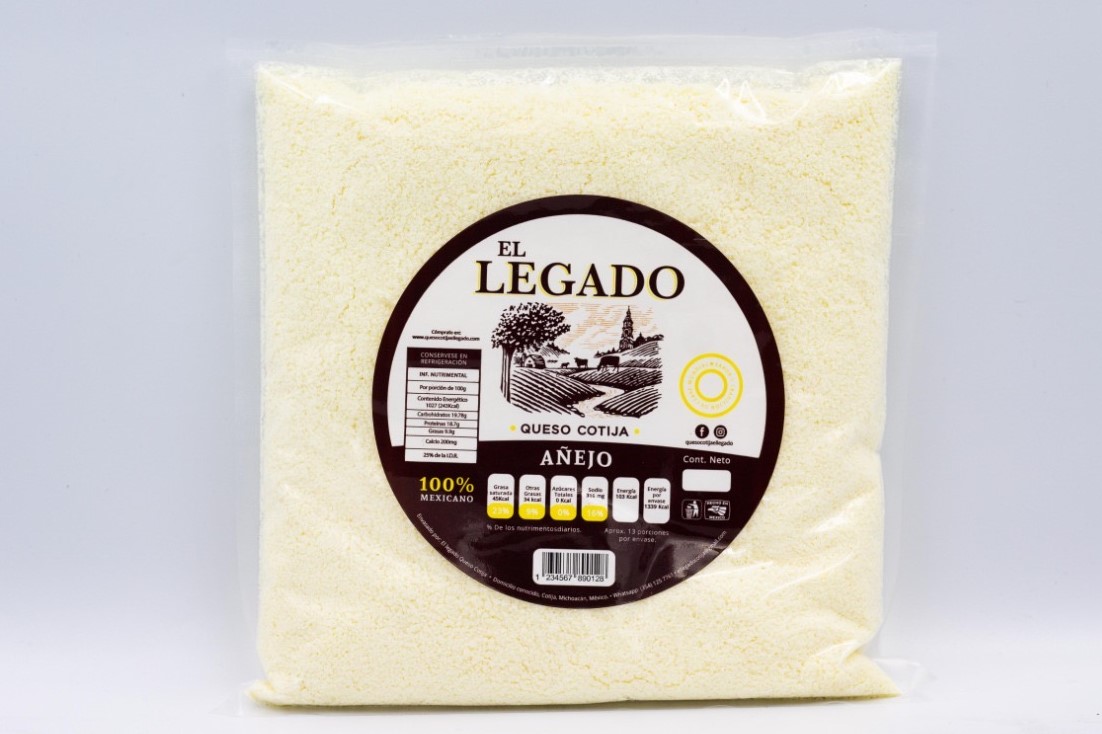 Queso Cotija El Legado (2 KG - Cuñas y rallado) Envío gratis!