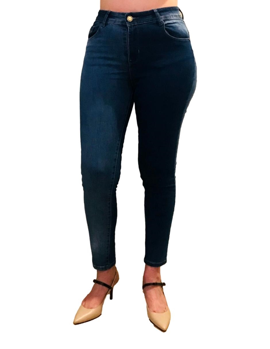 Jeans mujer skinny pantalon mezclilla deslavado stretch Issa