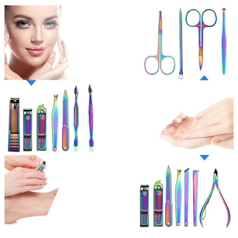 Set Instrumentos De Manicura Y Pedicura De Acero 16 Piezas