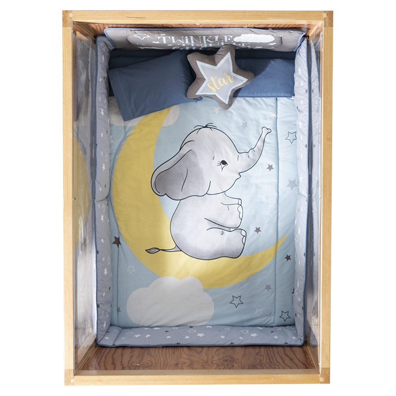 Edredón Elephant Cama cuna Corral - Vianney