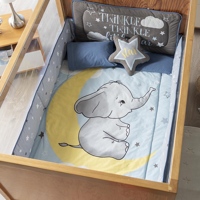 Edredón Elephant Cama cuna Corral - Vianney
