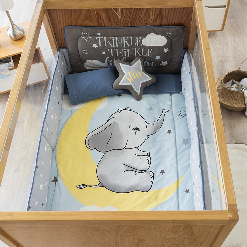 Edredón Elephant Cama cuna Corral - Vianney