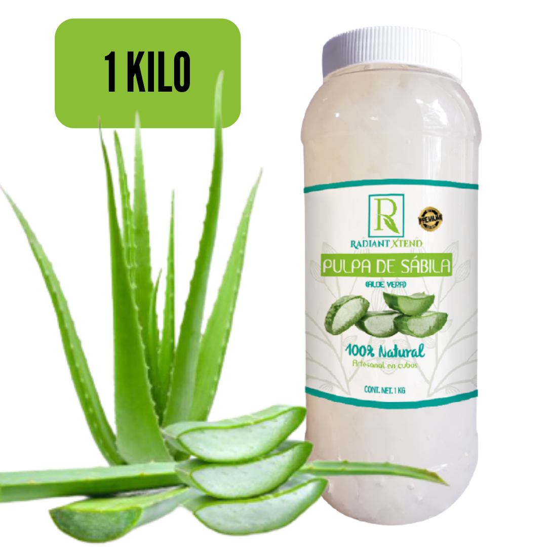 PULPA DE SABILA ORGANICA EN CUBOS 100% NATURAL 1 KILO
