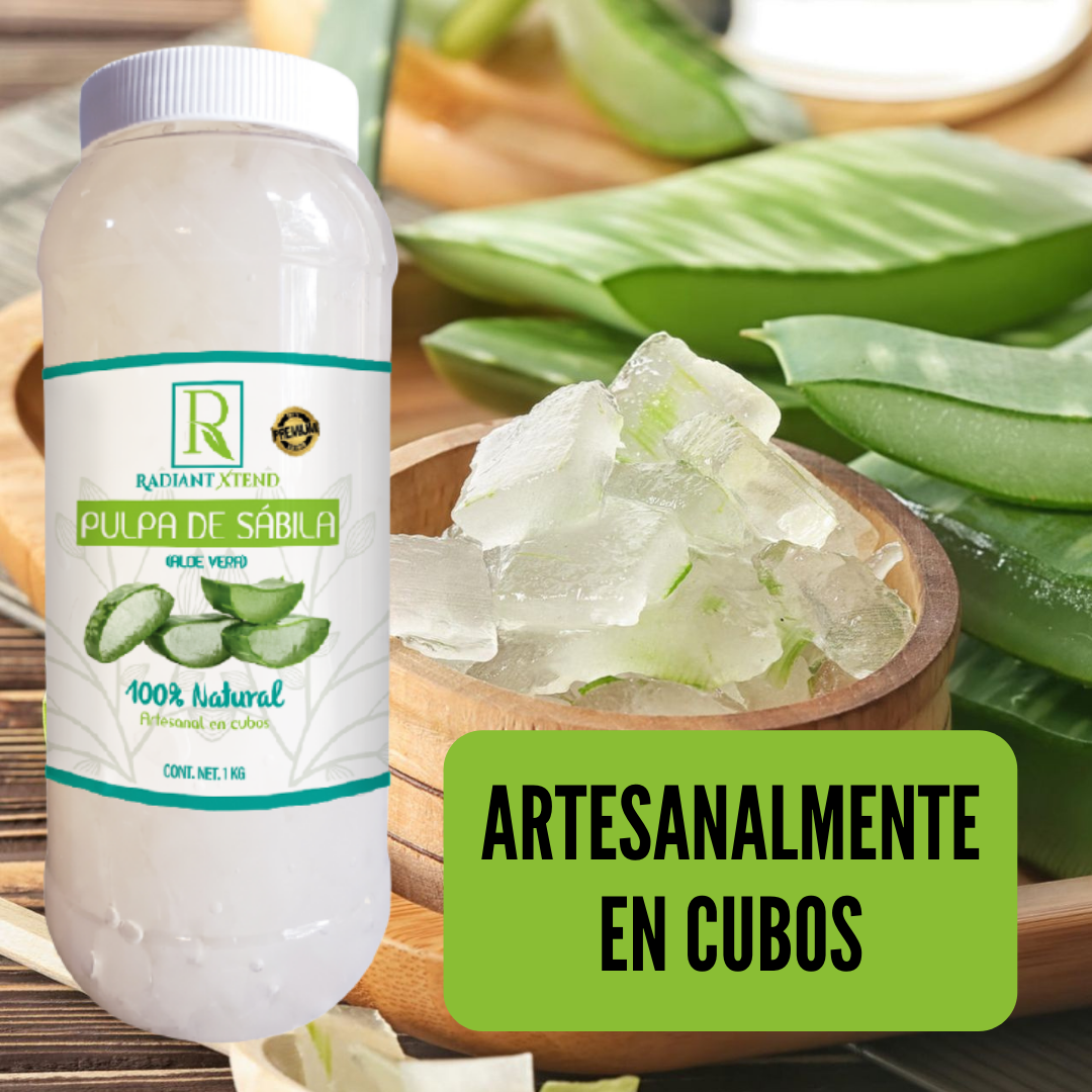 PULPA DE SABILA ORGANICA EN CUBOS 100% NATURAL 1 KILO