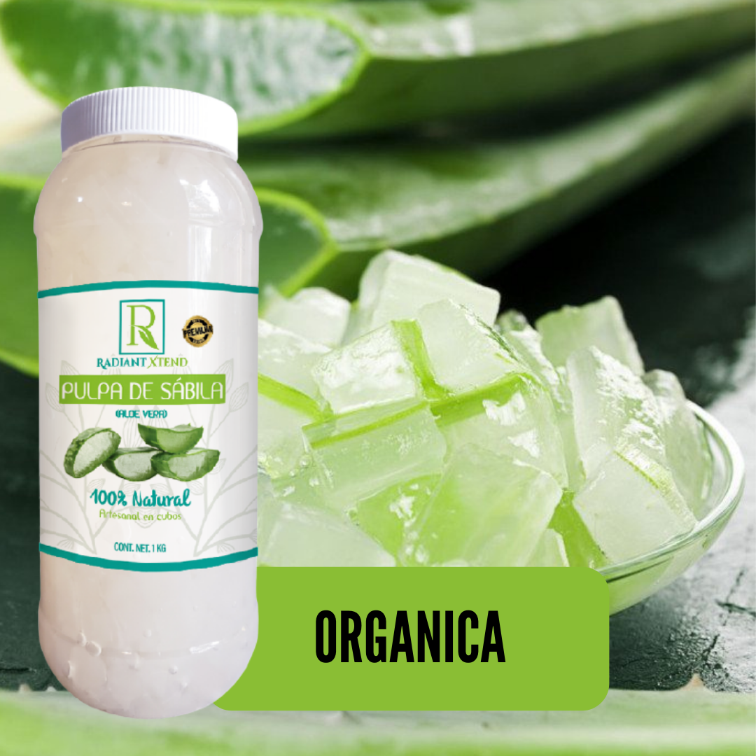 PULPA DE SABILA ORGANICA EN CUBOS 100% NATURAL 1 KILO