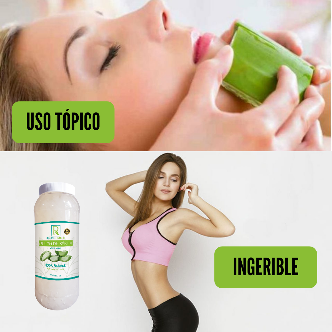 PULPA DE SABILA ORGANICA EN CUBOS 100% NATURAL 1 KILO