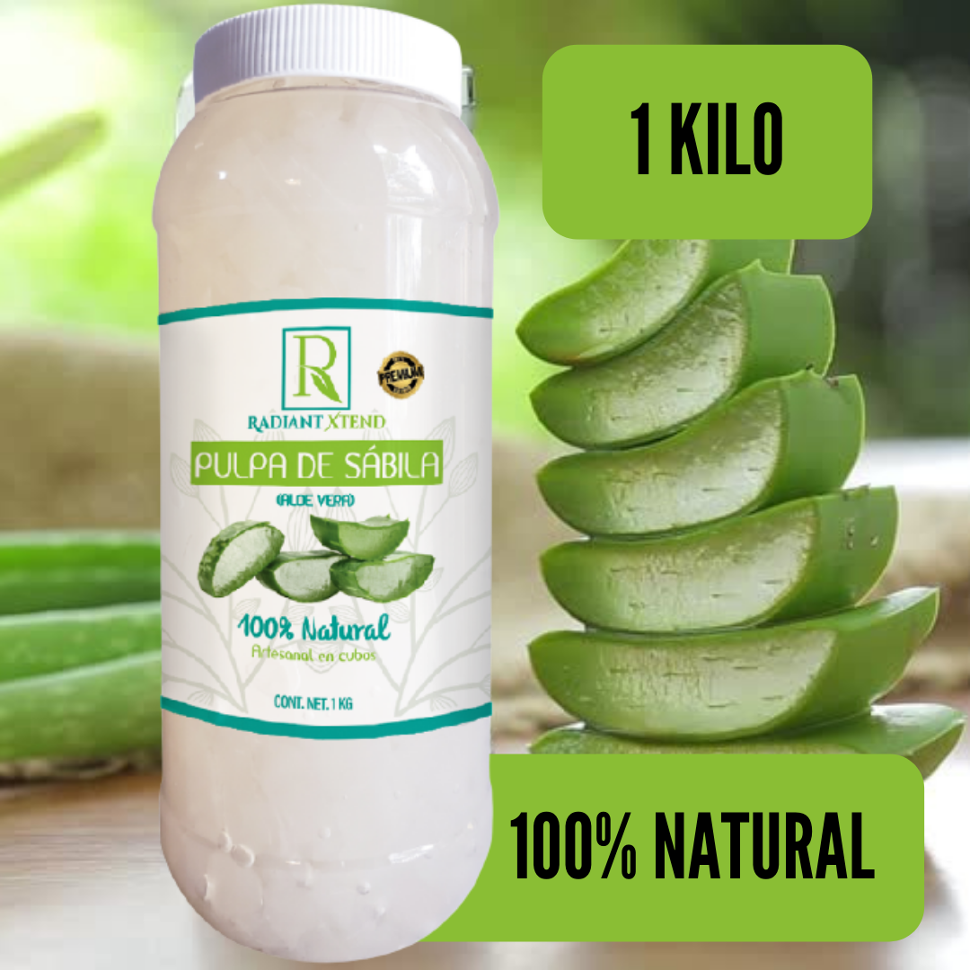 PULPA DE SABILA ORGANICA EN CUBOS 100% NATURAL 1 KILO