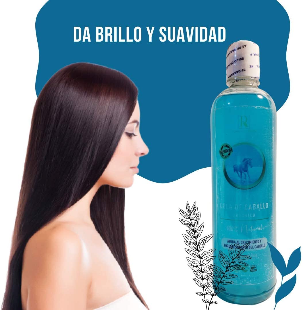 SHAMPOO COLA DE CABALLO LIMPIEZA PROFUNDA AYUDA AL CRECIMIENTO Y FORTALECIMIENTO DEL CABELLO 500ML RESULTADOS SORPRENDENTES GARANTIZADOS