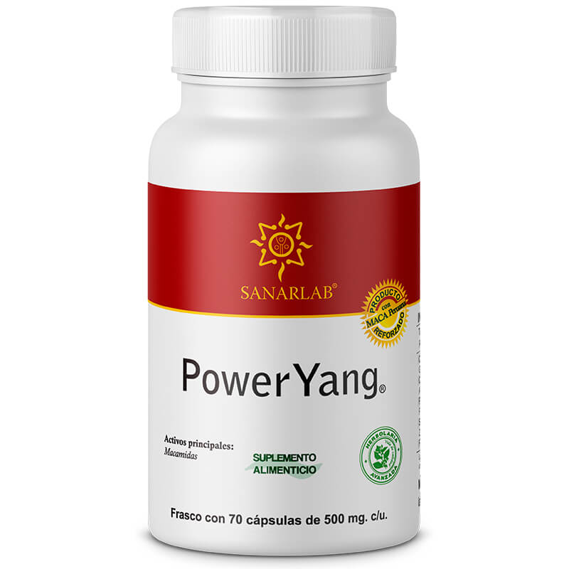 2 PACK POWER YANG VIGORIZANTE MASCULINO MACA PERUANA Y DAMIANA DE CALIFORNIA 70 CÁPSULAS C/U