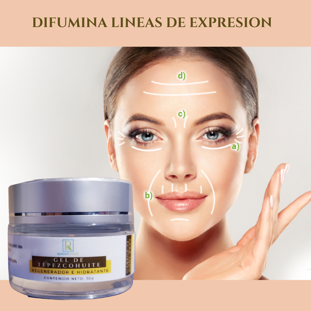 Gel Corporal de Tepezcohuite, Hidrata a Profundidad, Antiacné