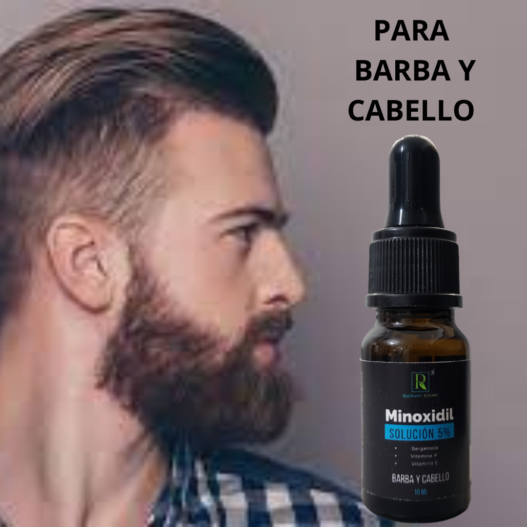 Minoxidil 5% Solución Caída Del Cabello 10 ML 100% Efectivo