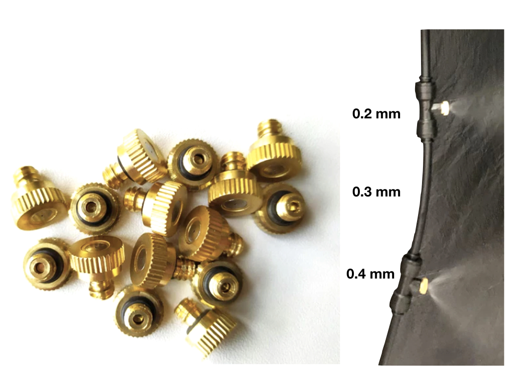 24 Boquillas Espreas Aspersoras Nebulizadoras Riego De 0.3mm