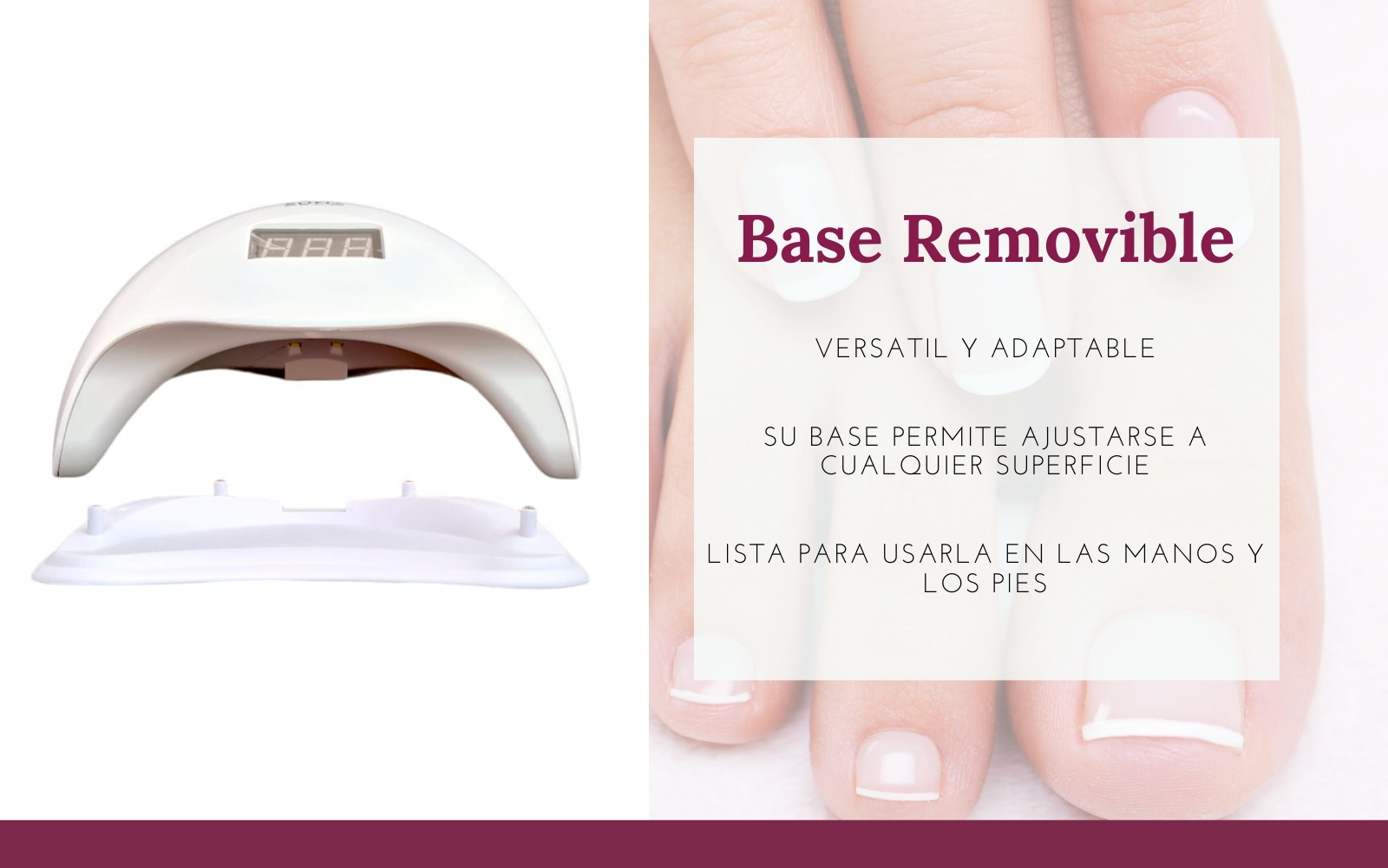 Navy Pier Original Lámpara Secador de Uñas SUN 5 48W, UV LED Lámpara de Uñas Fototerapia de Uñas Máquina, Temporizador Profesional, Cura la Luz en 3 Modos para Tiempo y Pantalla LCD 48W, Blanca