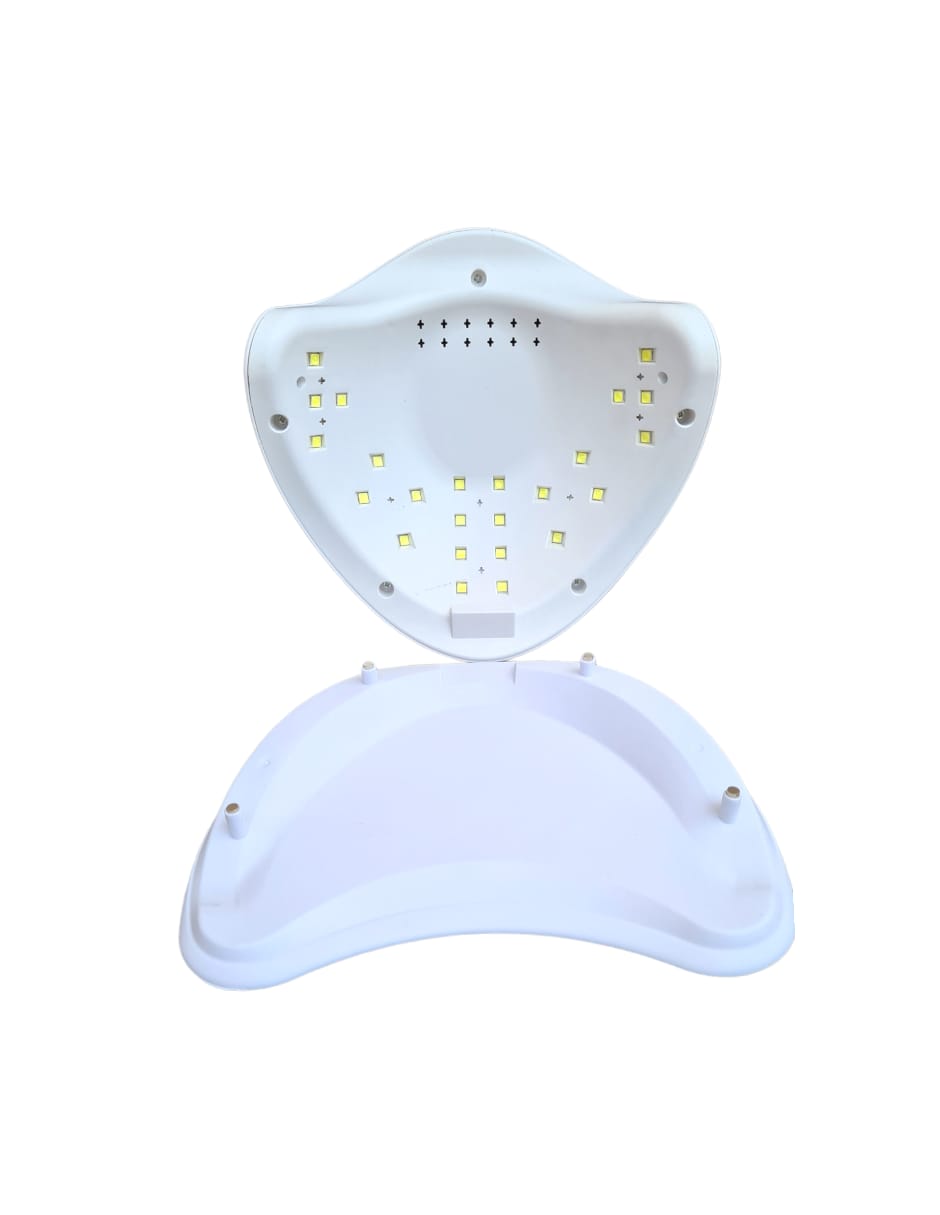 Navy Pier Original Lámpara Secador de Uñas SUN 5 48W, UV LED Lámpara de Uñas Fototerapia de Uñas Máquina, Temporizador Profesional, Cura la Luz en 3 Modos para Tiempo y Pantalla LCD 48W, Blanca