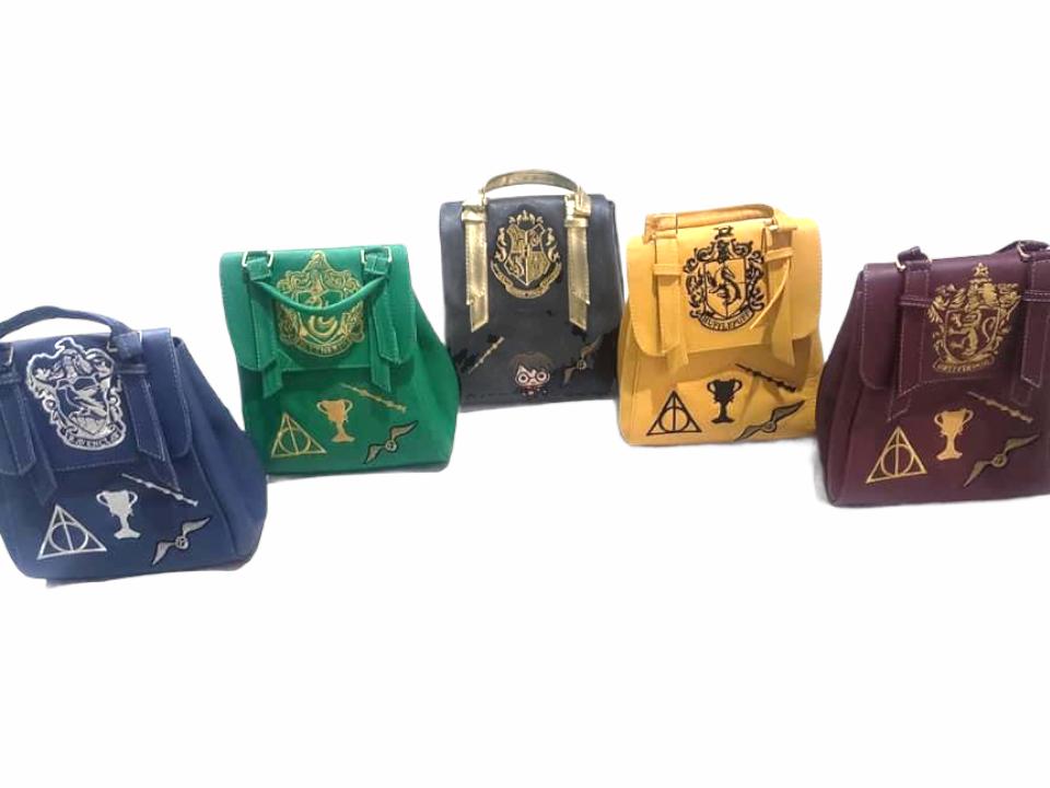 Bolso Harry Potter Casas Hogwarts Bolsa Back Pack Gryffindor Slytherin Ravenclaw Hufflepuff
