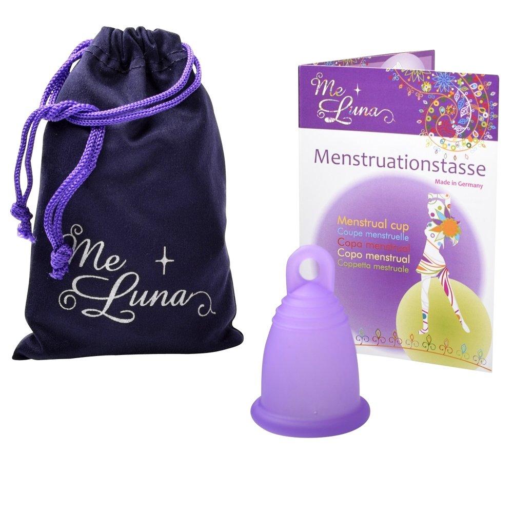 Copa menstrual alemana Me Luna Classic talla S morado ring
