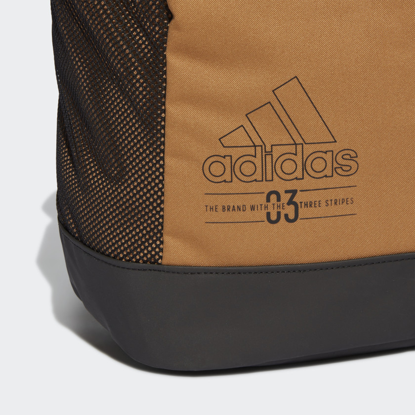 Mochila Backpack Original adidas Ge1222 Color Cafe Amplia