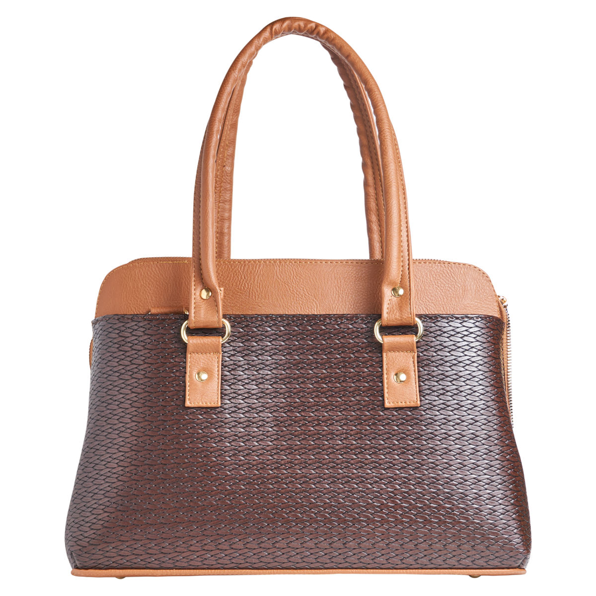 Bolsa elegante Grabado tejido Café