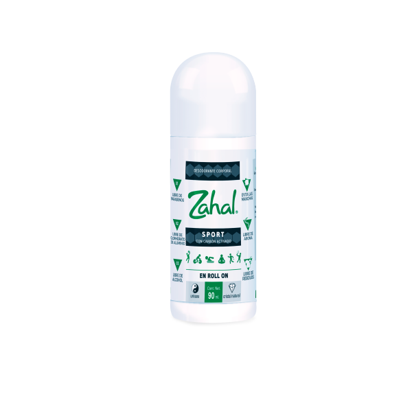 Desodorante Natural Roll On Sport con Carbon Activado 90 ml