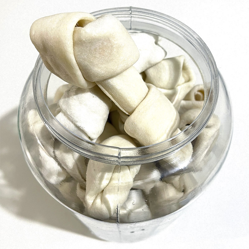 Hueso Para Perro De Carnaza Natural Bote 20pzas 10-12cm Premios Perros