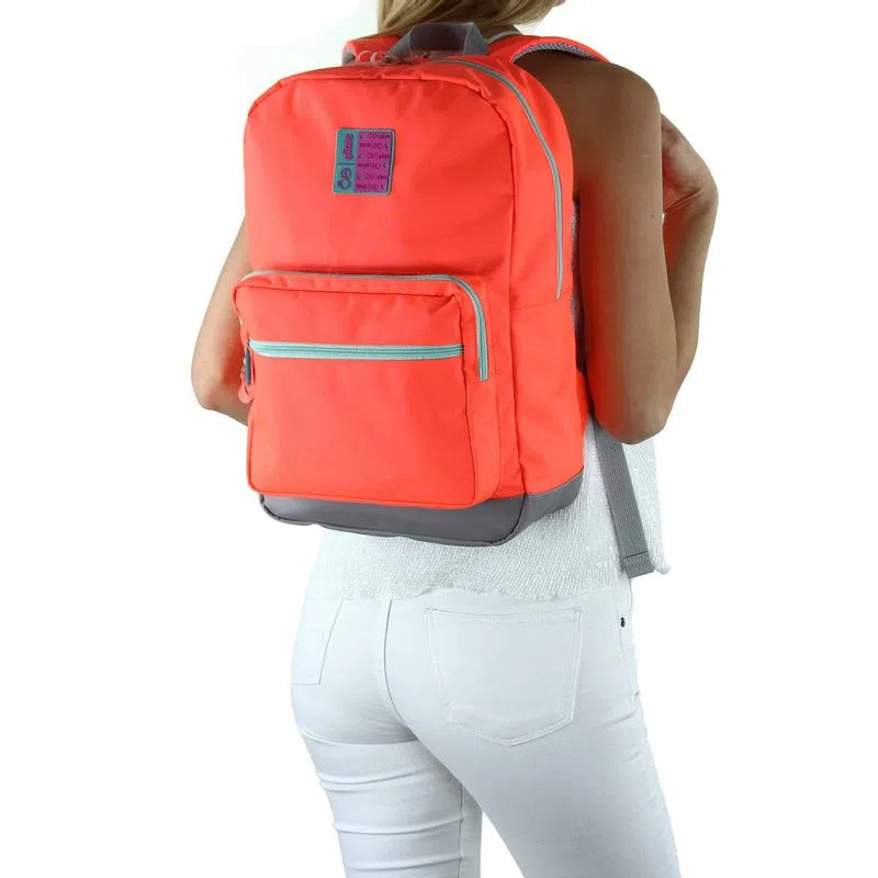 Cloe Mochila Backpack Laptop 14 Pulgadas Color Naranja