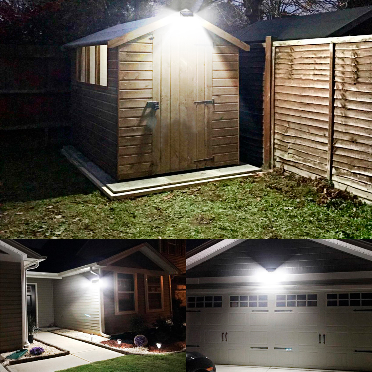 Lampara Solar Litom Ltcd011 Ip65 24 Led Exterior 270