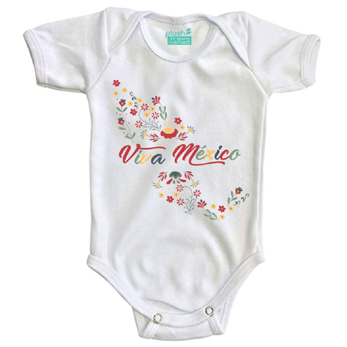 Pañalero Estampado Divertido Patrio Viva Mexico Mapa Plash