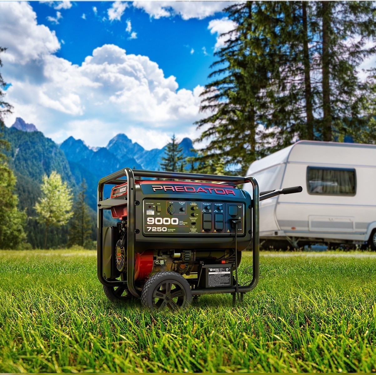 GENERADOR DE LUZ DE 9000 VATIOS - PORTATIL DE GAS 