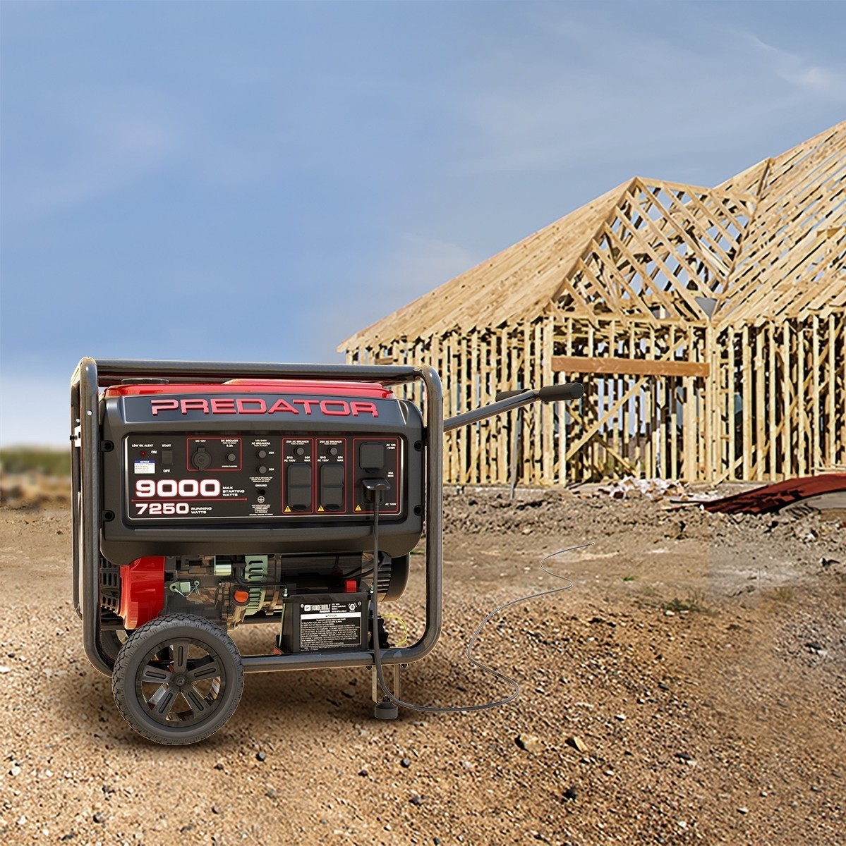 GENERADOR DE LUZ DE 9000 VATIOS - PORTATIL DE GAS 