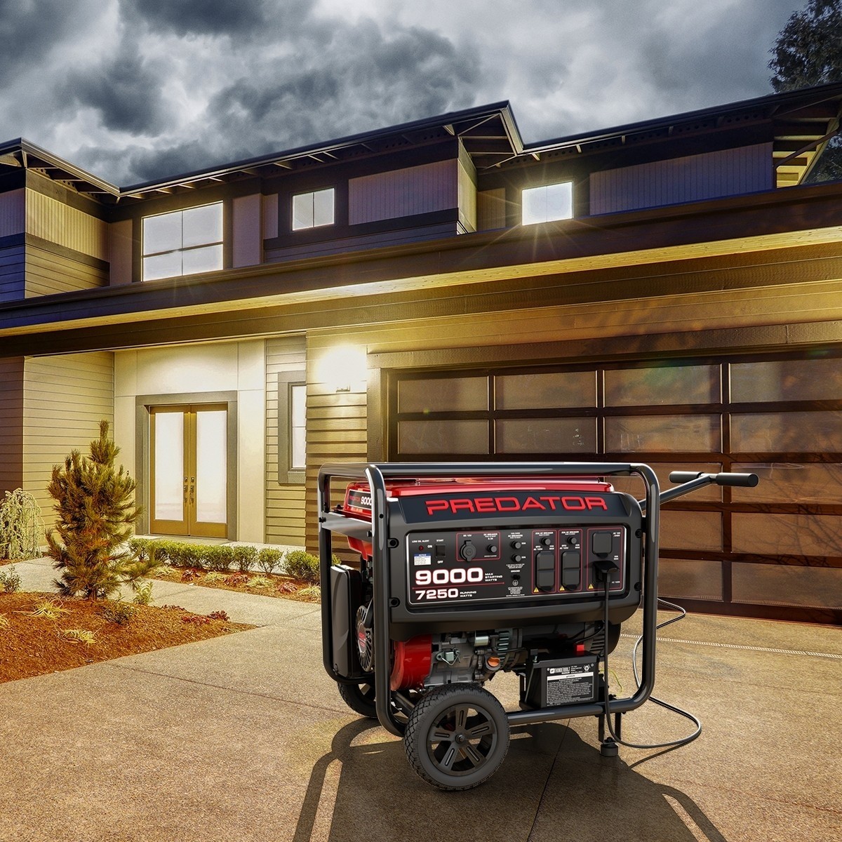 GENERADOR DE LUZ DE 9000 VATIOS - PORTATIL DE GAS 