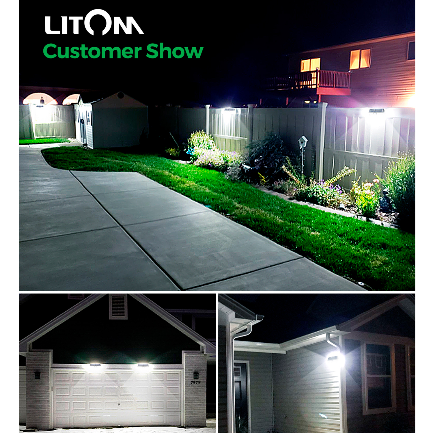 Kit 4pz Lampara Solar Litom Ltcd207 Ip67 120led Exterior 270 3modos