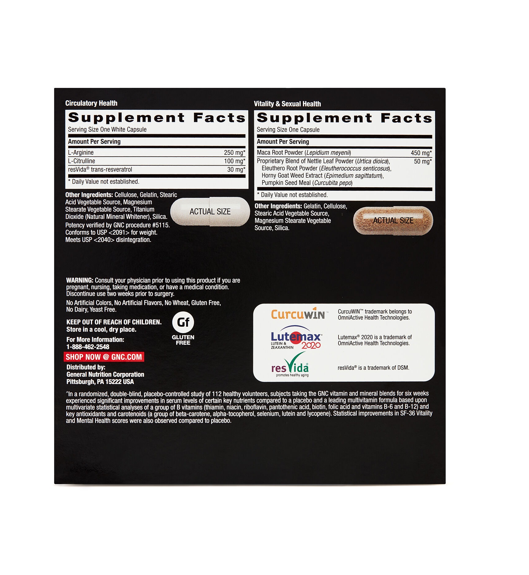 GNC Performance & Vitality Vitapak Vitaminas