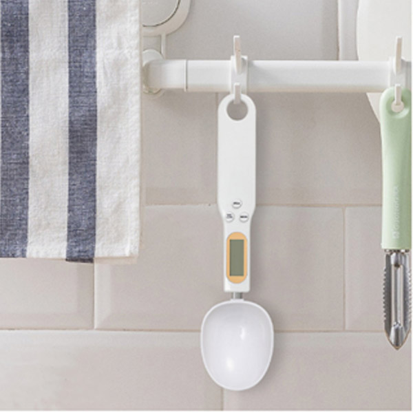 *Aleissi* Cuchara Medidora Gramera Digital Bascula Reposteria Blanca