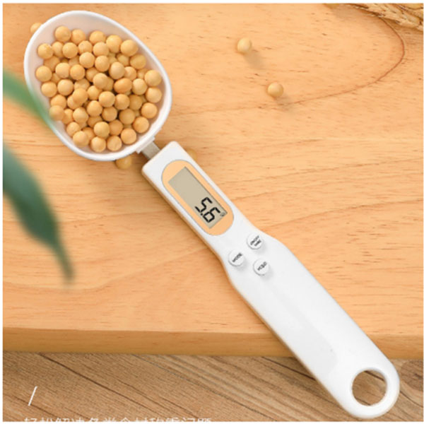 *Aleissi* Cuchara Medidora Gramera Digital Bascula Reposteria Blanca
