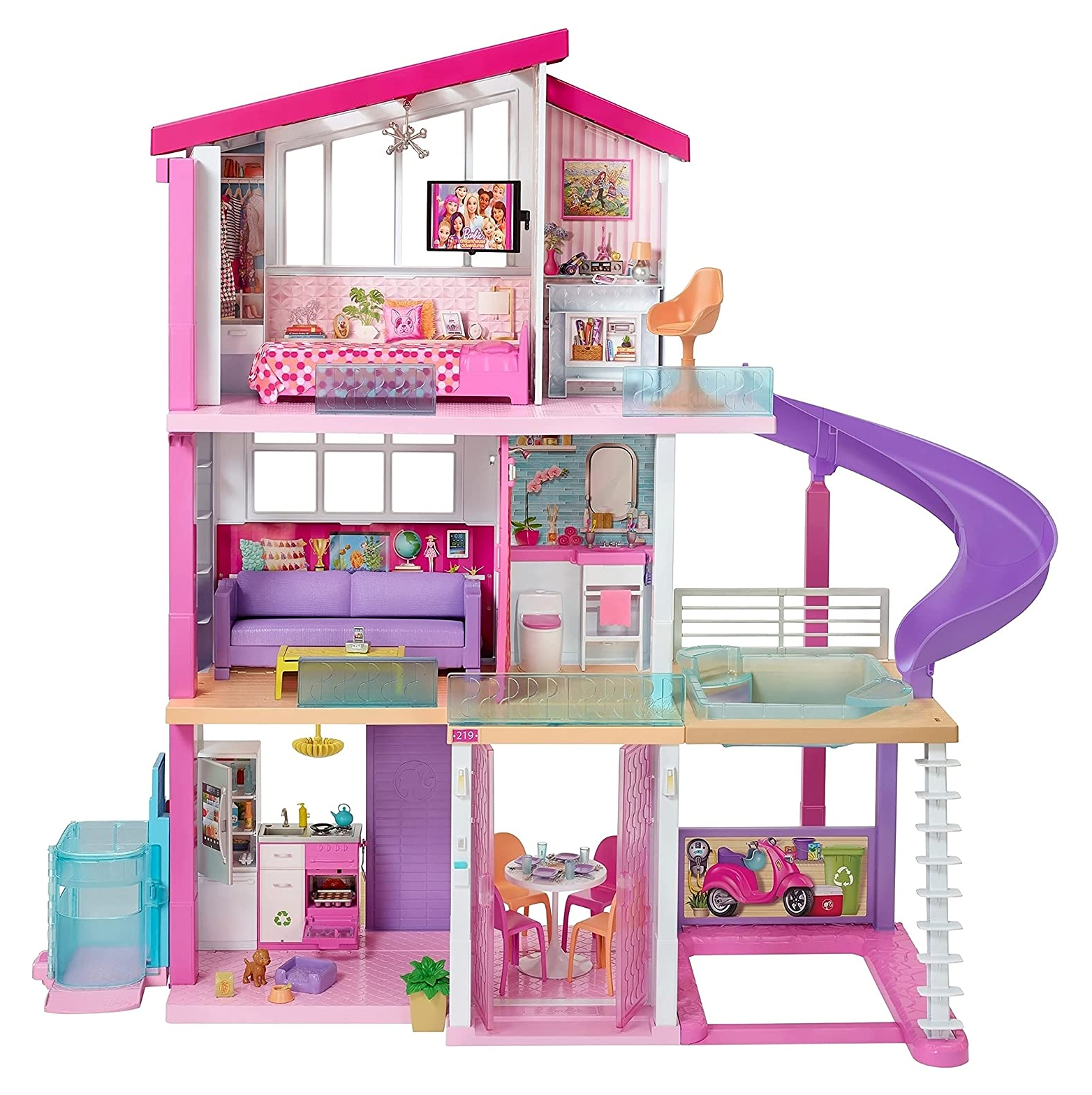Casa De Los Sueños De Barbie 360 grados 70 Accesorios Mattel