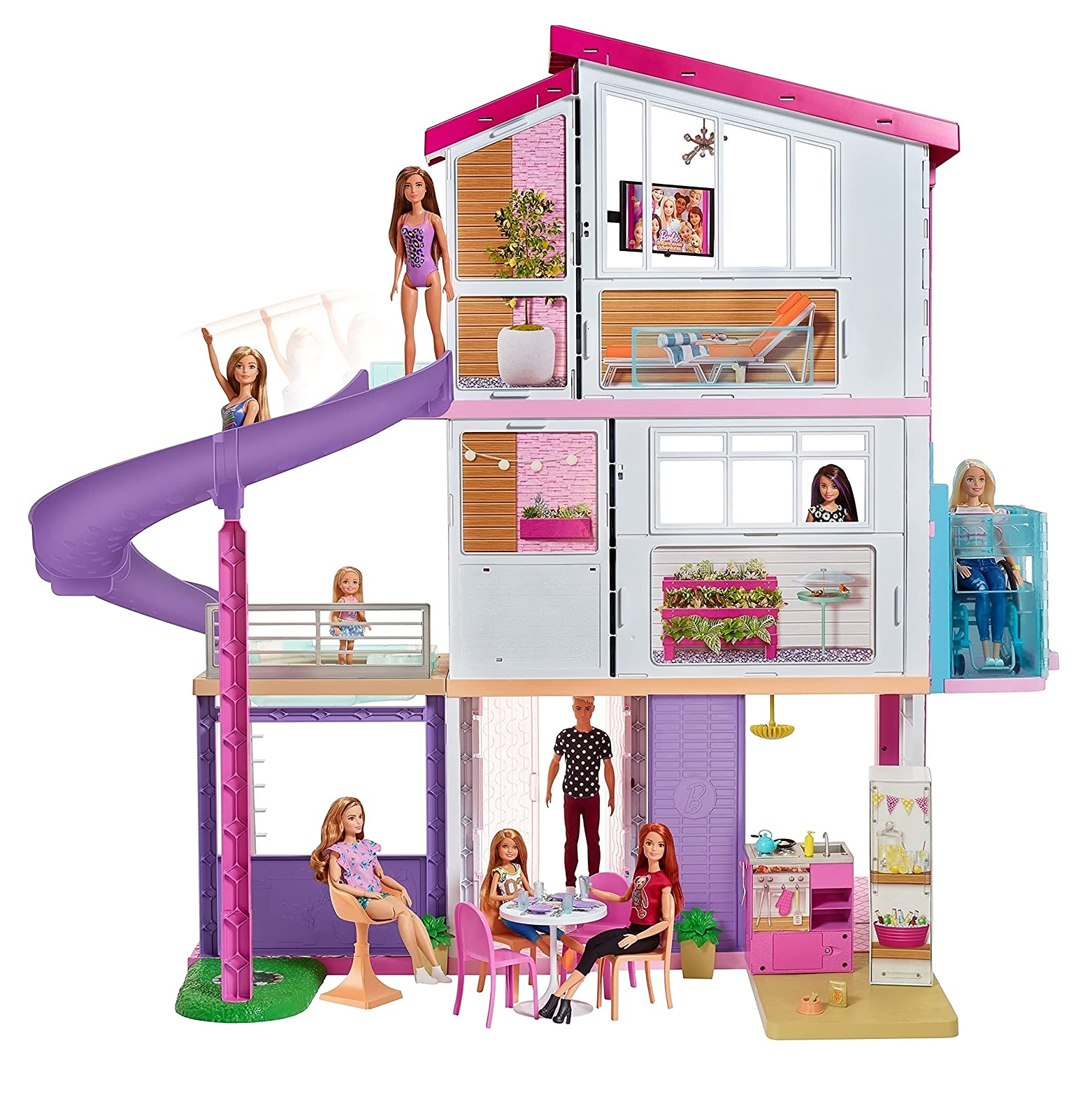 Casa De Los Sueños De Barbie 360 grados 70 Accesorios Mattel