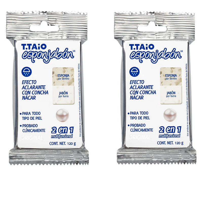 Esponjabon. Esponja+jabon En 1. Concha Nácar. Kit De 2.
