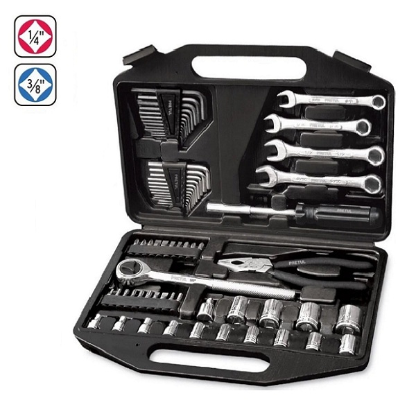 Juego de Herramientas Autocle Pretul de 66 Piezas SET-70 Set de Dados Matraca Puntas LLaves Combinadas Allen Pinzas 