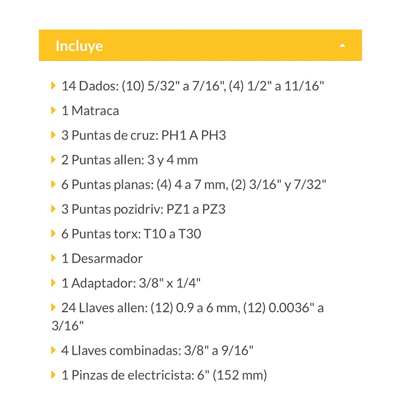 Juego de Herramientas Autocle Pretul de 66 Piezas SET-70 Set de Dados Matraca Puntas LLaves Combinadas Allen Pinzas 