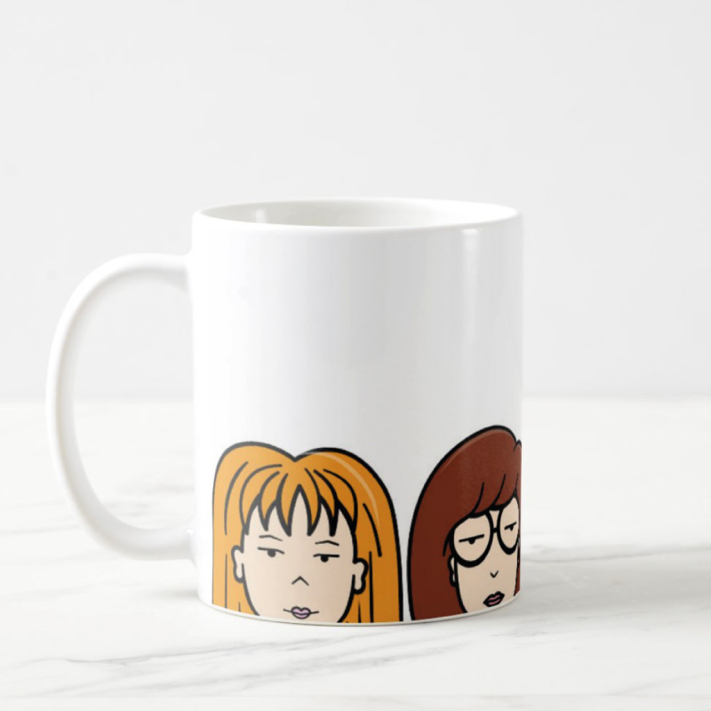 Taza DARIA MTV Cerámica 11oz (330ml), Mug MTV DARIA, QUINN, JANE, TRENT