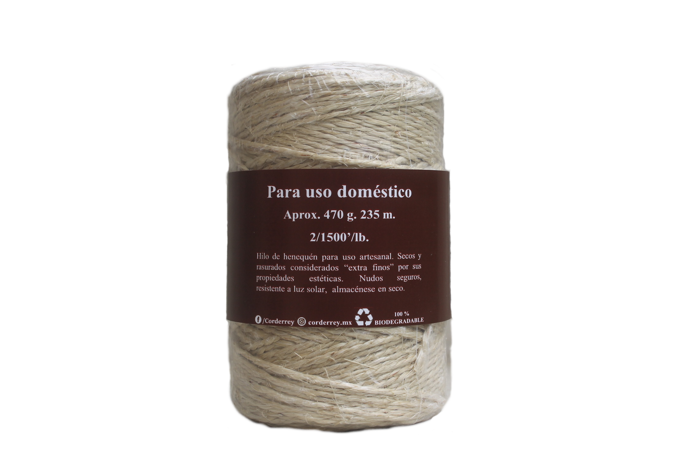 235m Hilo Extra Fino Ixtle Henequén Mecate Decoración Manualidades