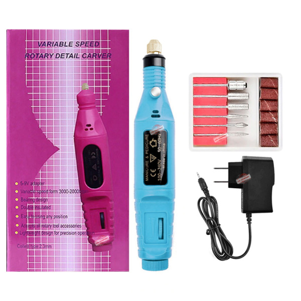 Set Pulidor Para Uñas Acrilicas Electrico Profesional Z-dm4