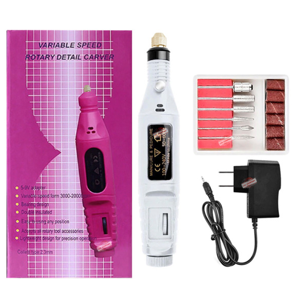 Set Pulidor Para Uñas Acrilicas Electrico Profesional Z-dm4