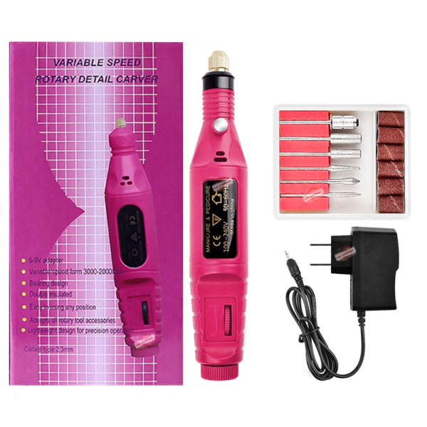 Set Pulidor Para Uñas Acrilicas Electrico Profesional Z-dm4