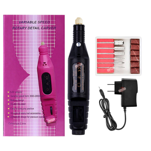 Set Pulidor Para Uñas Acrilicas Electrico Profesional Z-dm4