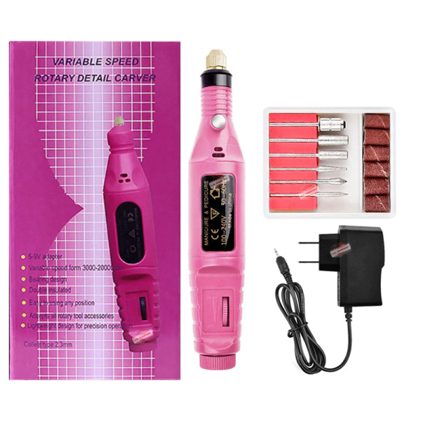 Set Pulidor Para Uñas Acrilicas Electrico Profesional Z-dm4