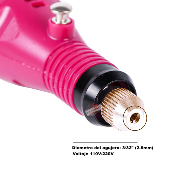 Set Pulidor Para Uñas Acrilicas Electrico Profesional Z-dm4